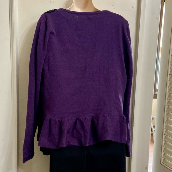 My Collection, Purple and Black Sweater Cardigan (L) - Picture 4 of 5